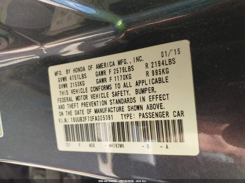 2015 ACURA TLX V6 ADVANCE · Фото 9