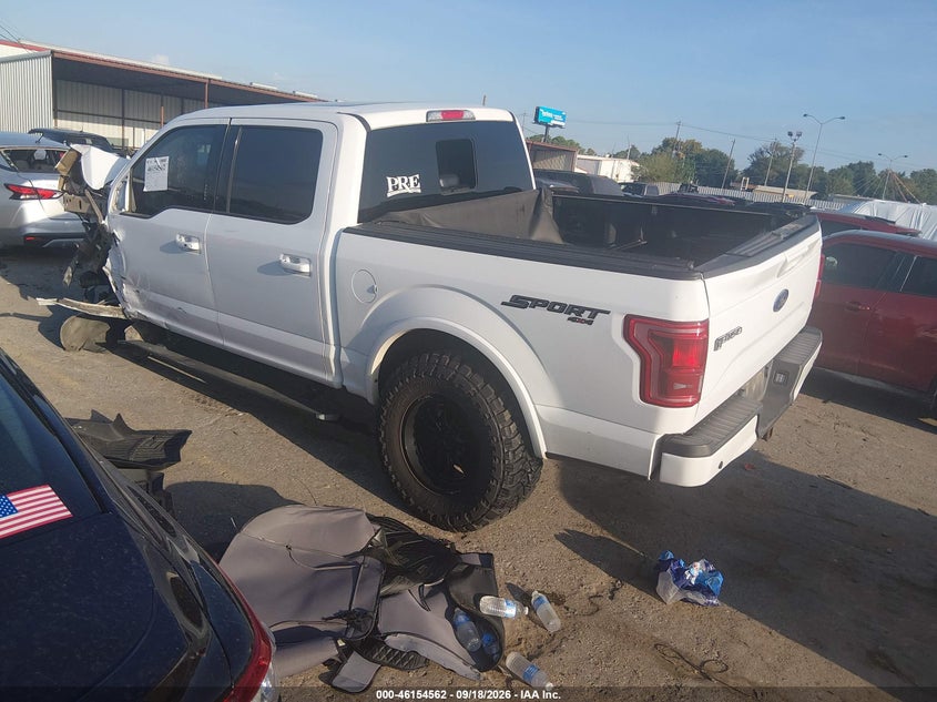 Vin: 1ftew1eg1fkd60021, lot: 46654361, ford f-150 lariat 20153