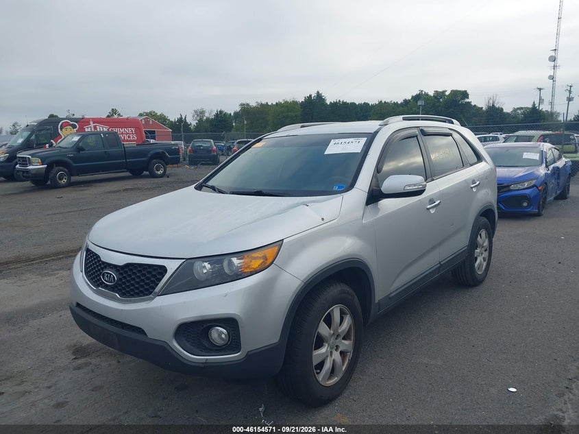 Vin: 5xykt3a67dg358104, lot: 46654370, kia sorento lx 20132