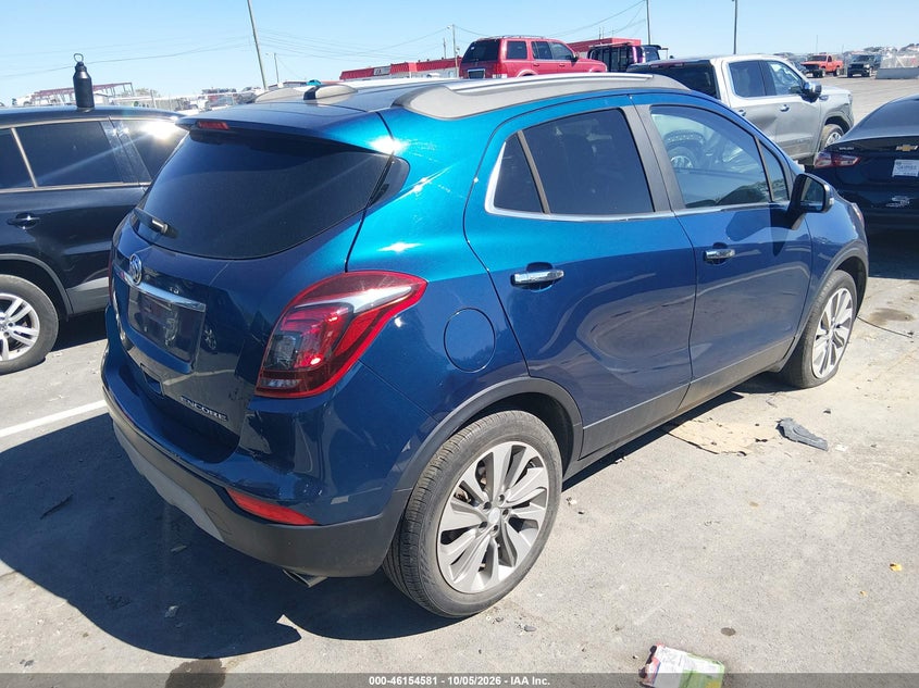 Vin: kl4cjasb7kb724588, lot: 46654380, buick encore fwd preferred 20194