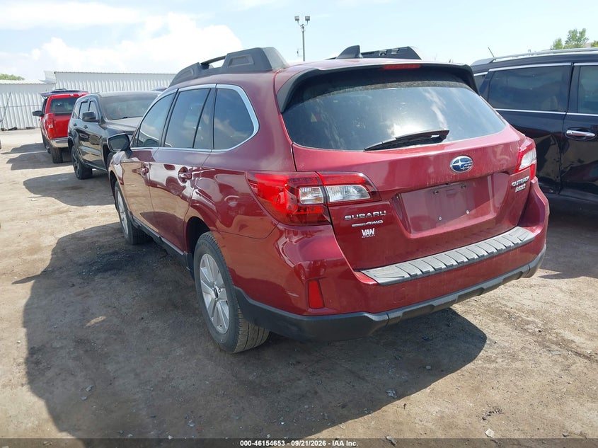 Vin: 4s4bsacc0h3245272, lot: 46654452, subaru outback 2.5i premium 20173