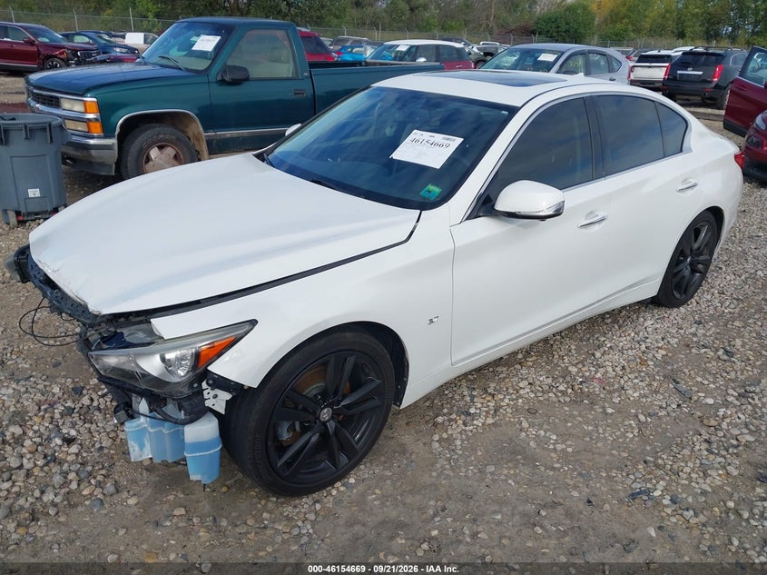 Vin: jn1bv7ar0em700068, lot: 46654468, infiniti q50 premium 20142