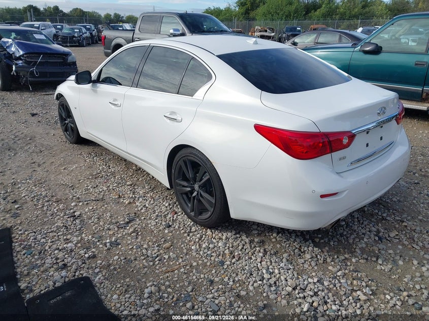 Vin: jn1bv7ar0em700068, lot: 46654468, infiniti q50 premium 20143