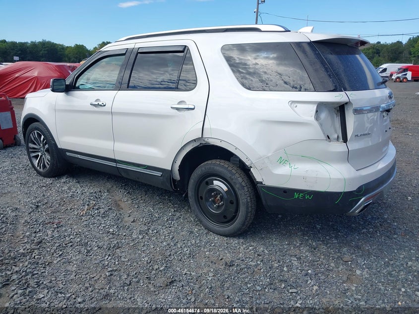 Vin: 1fm5k8ht6gga60164, lot: 46654473, ford explorer platinum 20163