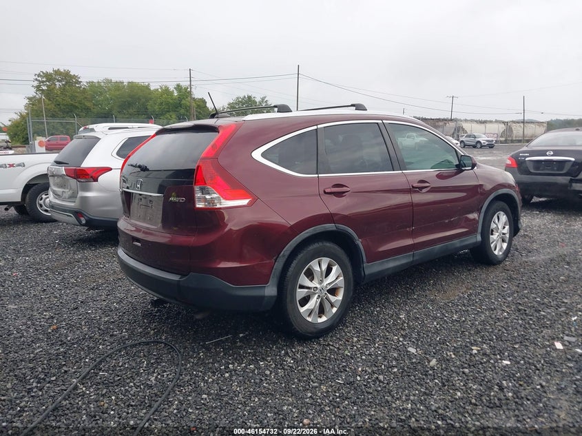 Vin: 5j6rm4h75el037243, lot: 46654531, honda cr-v ex-l 20144