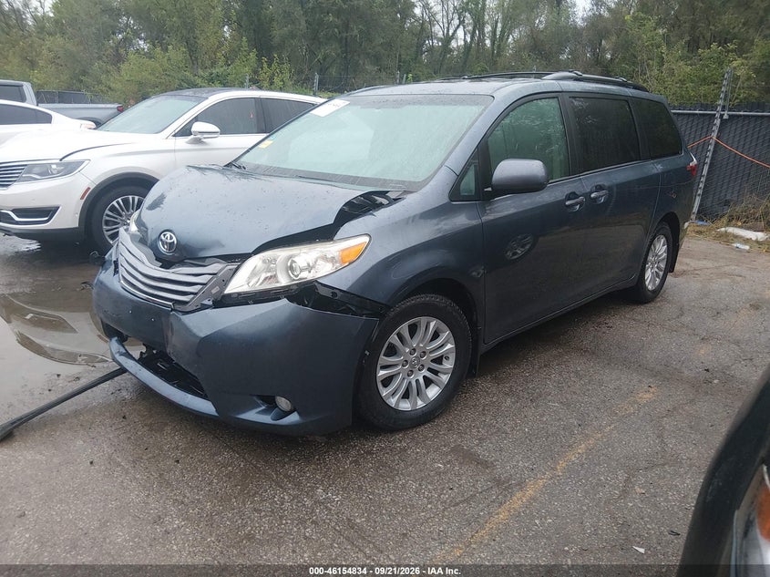 Vin: 5tdyz3dc9hs778210, lot: 46654633, toyota sienna xle 8 passenger 20172