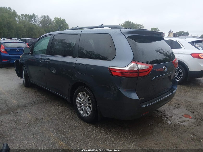 Vin: 5tdyz3dc9hs778210, lot: 46654633, toyota sienna xle 8 passenger 20173