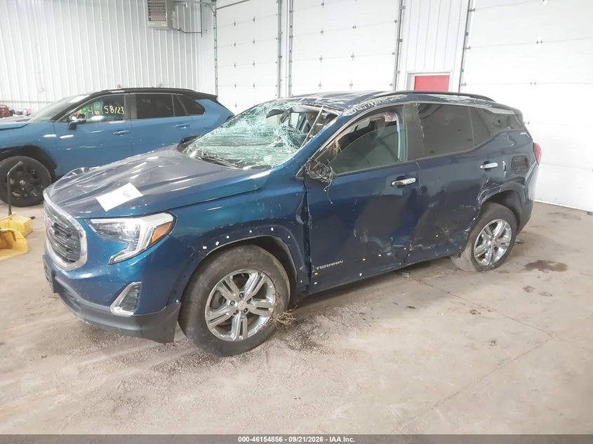 2021 GMC Terrain, По колу, IAAI, VIN 3GKALTEV4ML366591 — фото 2