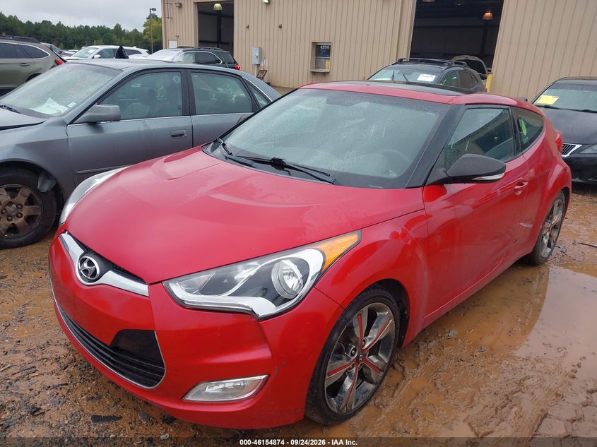 Vin: kmhtc6ad2hu320493, lot: 46654673, hyundai veloster value edition 20172