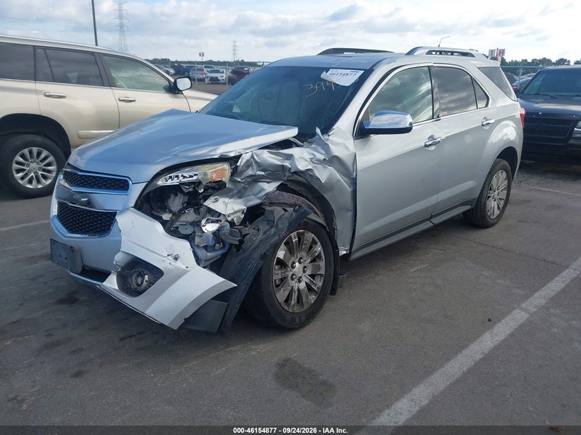 2010 Chevrolet Equinox Lt, Удар спереди, IAAI, VIN 2CNFLPEY7A6394318 — фото 2