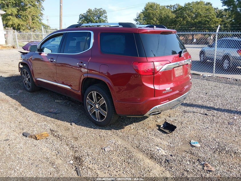 Vin: 1gkknxls9jz169192, lot: 46654750, gmc acadia denali 20183