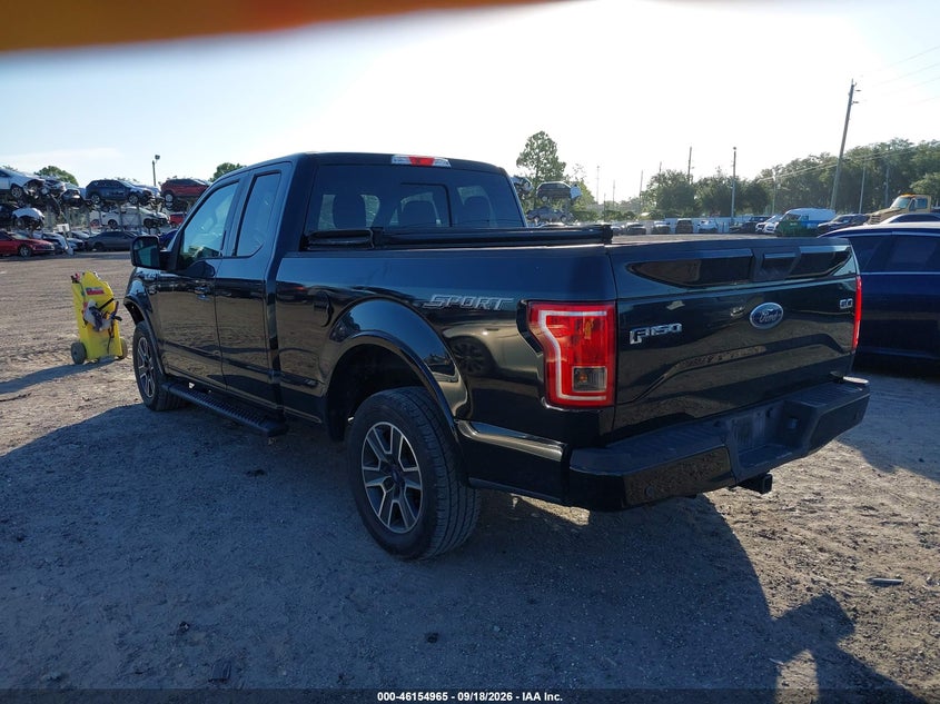 Vin: 1ftex1cf3gkg05393, lot: 46654764, ford f-150 xlt 20163