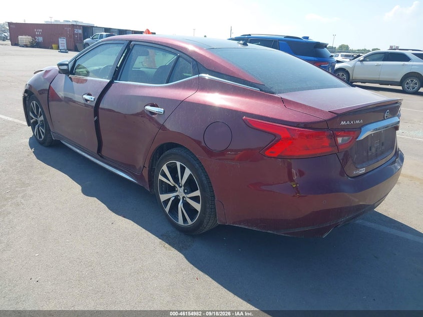 Vin: 1n4aa6ap9hc362148, lot: 46654781, nissan maxima 3.5 platinum 20173