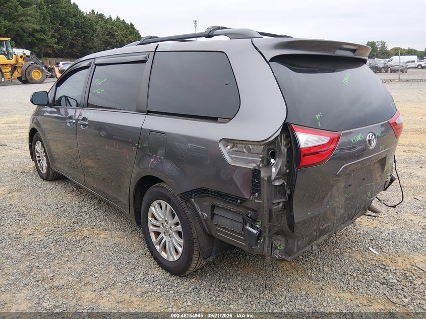 Vin: 5tdyz3dc2hs855659, lot: 46654784, toyota sienna xle 8 passenger 20173