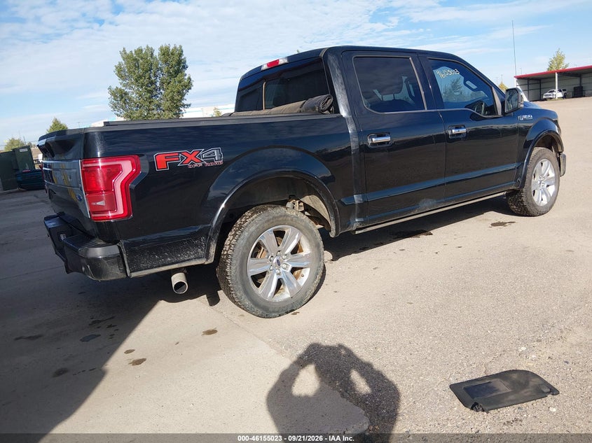 Vin: 1ftew1eg8hfa00028, lot: 46654822, ford f-150 platinum 20173