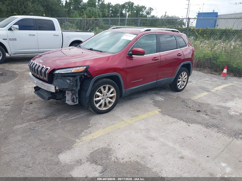 Vin: 1c4pjldb1ew225864, lot: 46654829, jeep cherokee limited 20142