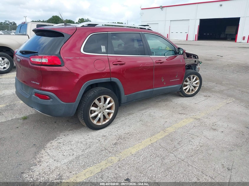 Vin: 1c4pjldb1ew225864, lot: 46654829, jeep cherokee limited 20144