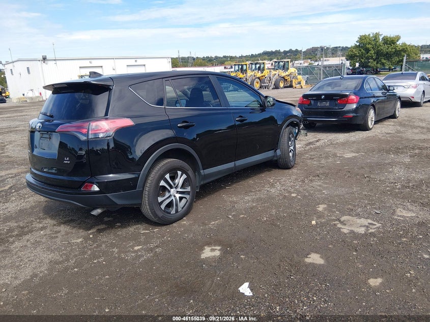 Vin: 2t3bfrev3jw729316, lot: 46654838, toyota rav4 le 20184