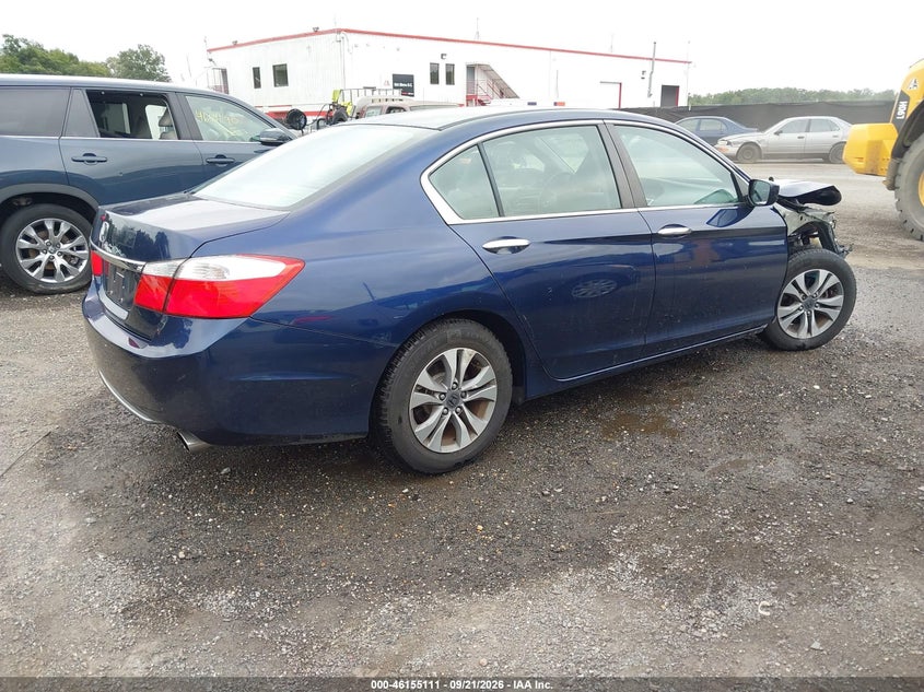 Vin: 1hgcr2f3xea204128, lot: 46654910, honda accord lx 20144