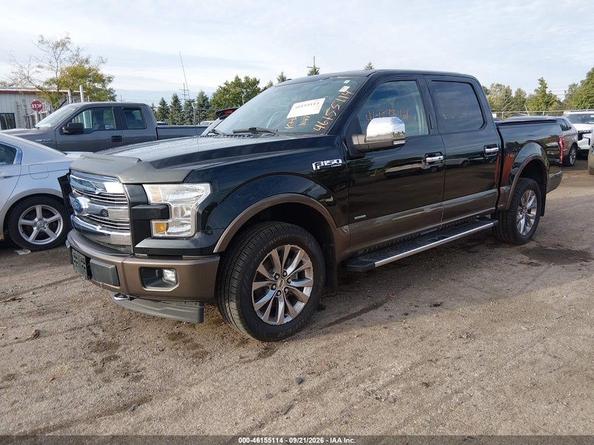 Vin: 1ftew1ep8hkd94413, lot: 46654913, ford f-150 lariat 20172