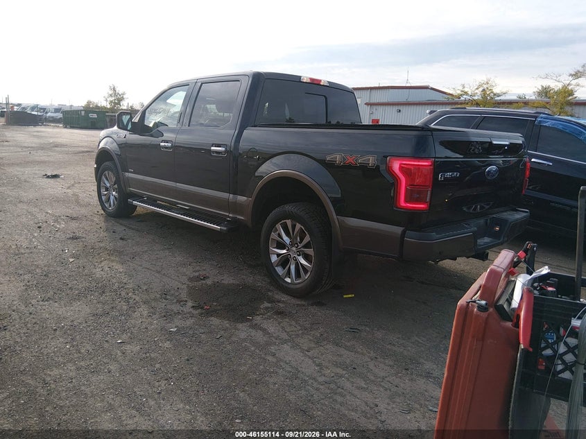 Vin: 1ftew1ep8hkd94413, lot: 46654913, ford f-150 lariat 20173