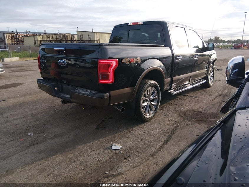 Vin: 1ftew1ep8hkd94413, lot: 46654913, ford f-150 lariat 20174