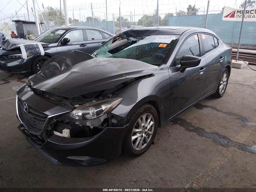 Vin: jm1bm1v77g1276558, lot: 46655014, mazda mazda3 i touring 20162