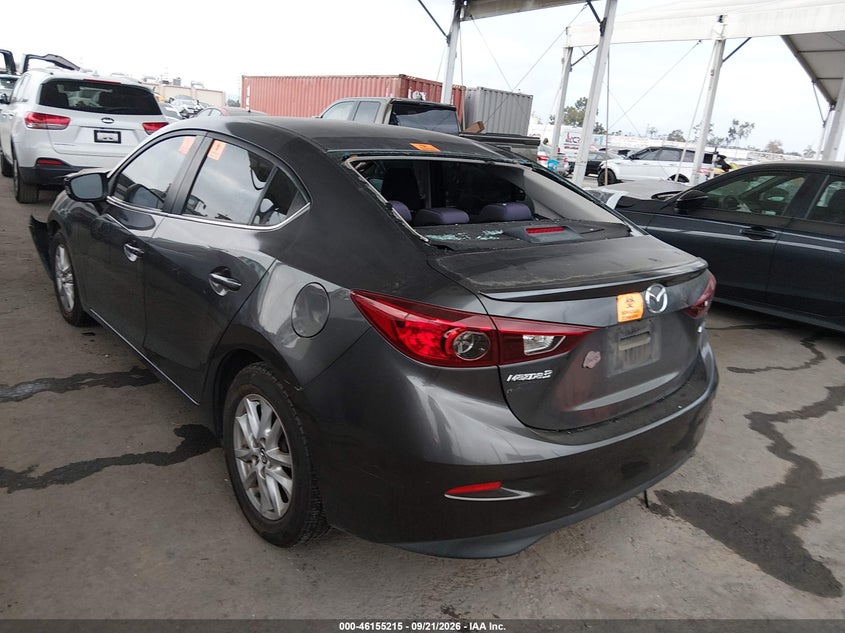 Vin: jm1bm1v77g1276558, lot: 46655014, mazda mazda3 i touring 20163