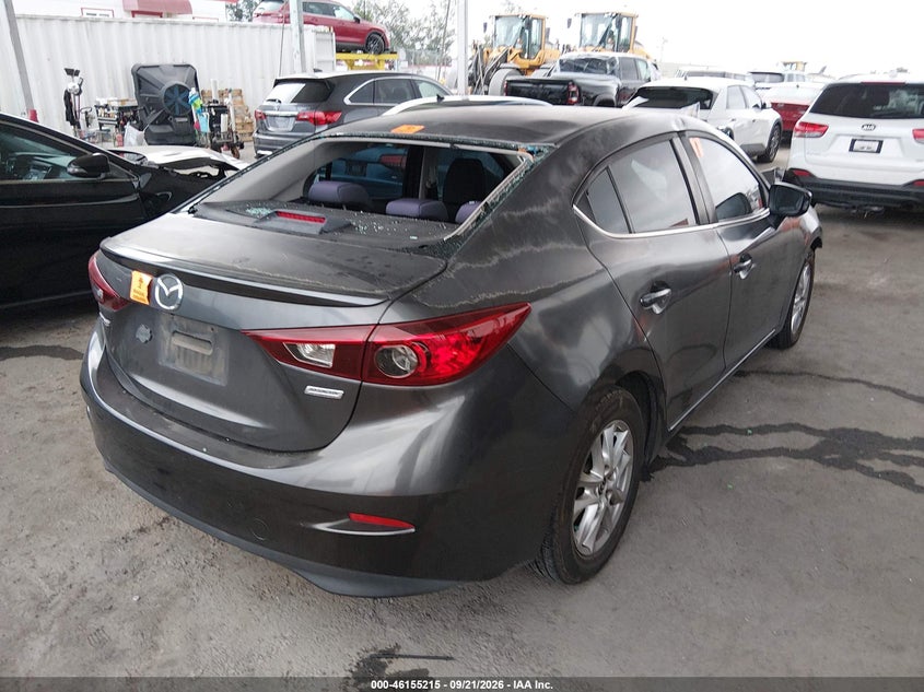 Vin: jm1bm1v77g1276558, lot: 46655014, mazda mazda3 i touring 20164