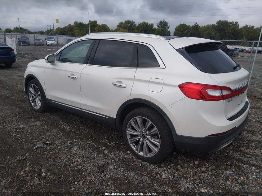 Vin: 2lmpj8lp1gbl58588, lot: 46655054, lincoln mkx reserve 20163