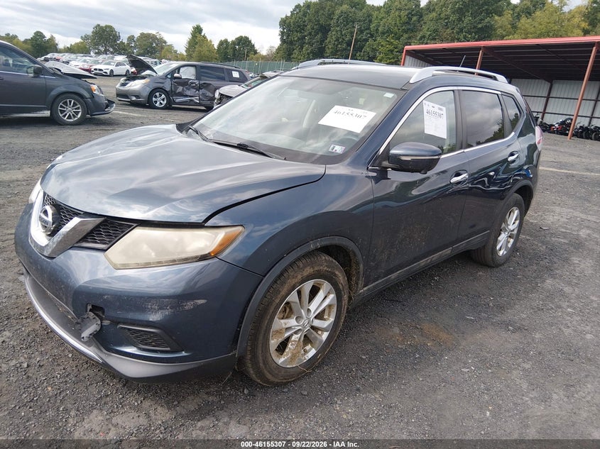 2015 Nissan Rogue, Стихія, IAAI, VIN KNMAT2MV4FP566949 — фото 2