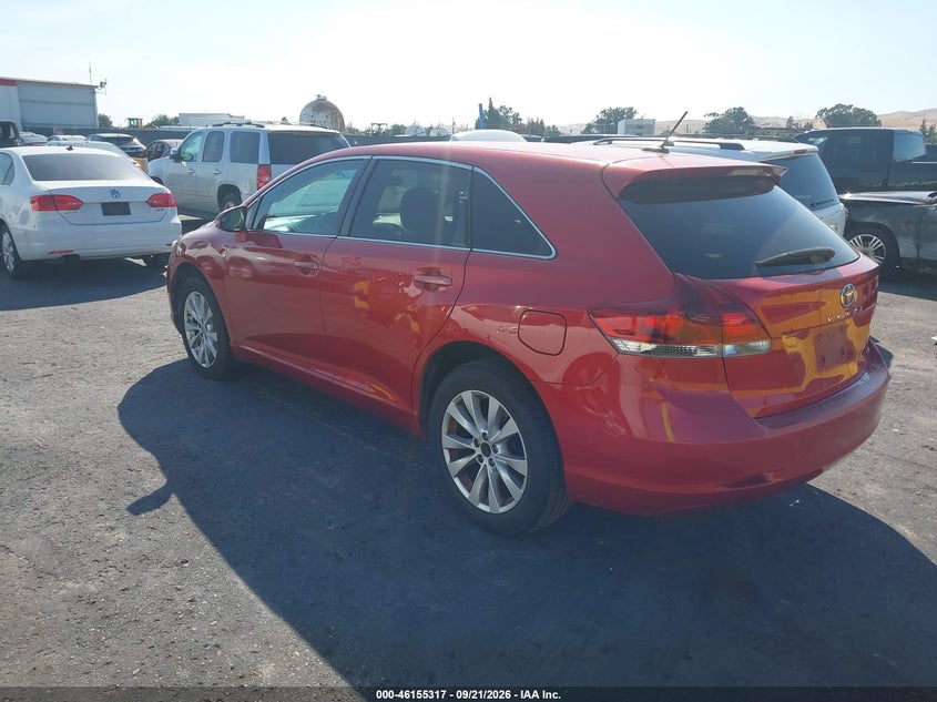 Vin: 4t3za3bb6du067689, lot: 46655116, toyota venza le 20133