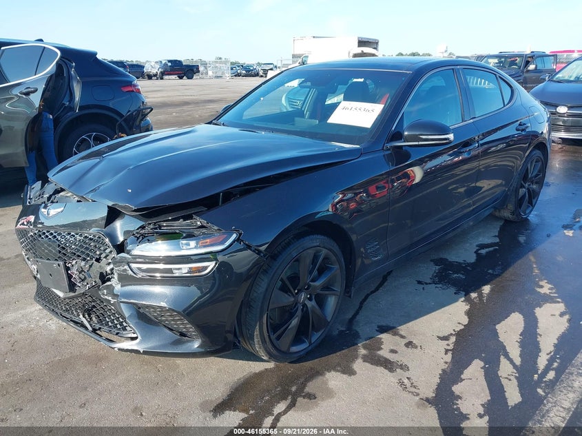 Vin: kmtg34ta9pu130686, lot: 46655164, genesis g70 2.0t awd 20232