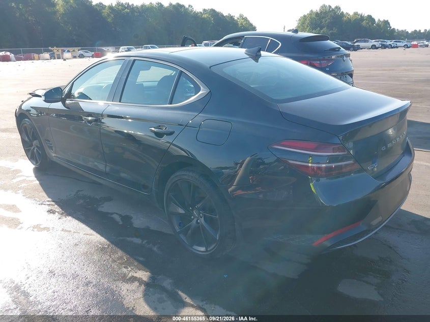 Vin: kmtg34ta9pu130686, lot: 46655164, genesis g70 2.0t awd 20233