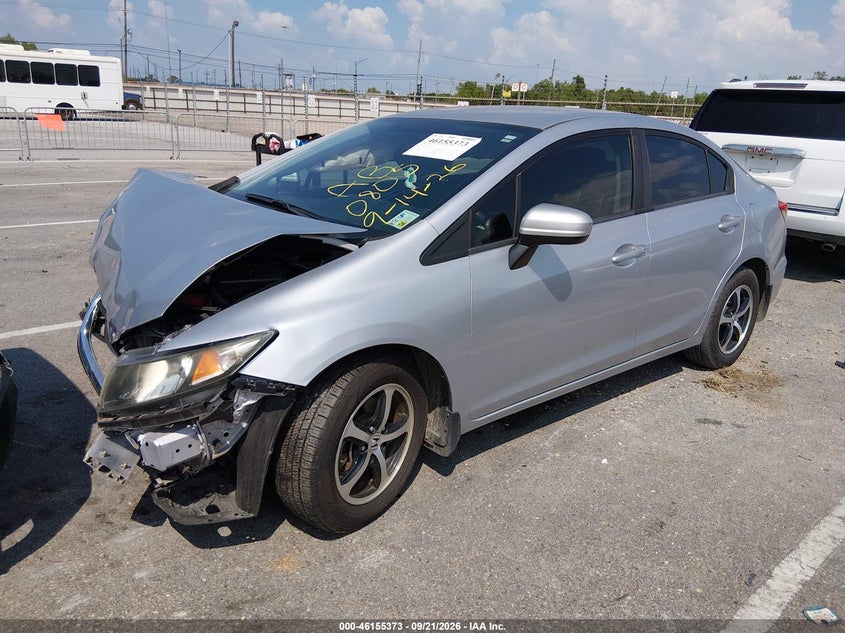 Vin: 2hgfb2f73fh550805, lot: 46655172, honda civic se 20152