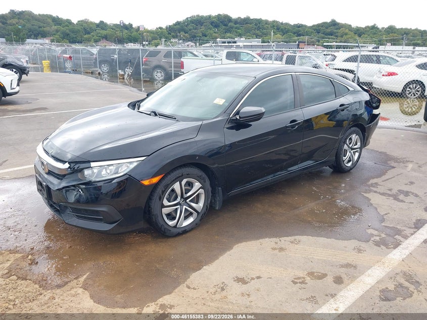 Vin: 19xfc2f5xhe061987, lot: 46655182, honda civic lx 20172