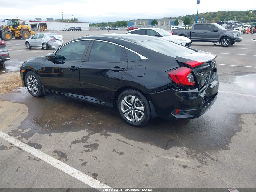 Vin: 19xfc2f5xhe061987, lot: 46655182, honda civic lx 20173