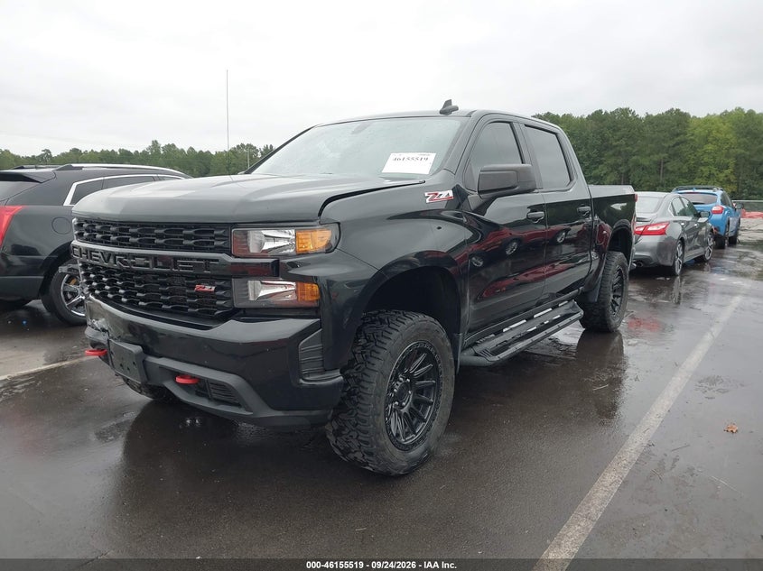 Vin: 1gcpycef4lz356201, lot: 46655317, chevrolet silverado 1500 4wd  short bed custom trail boss 20202