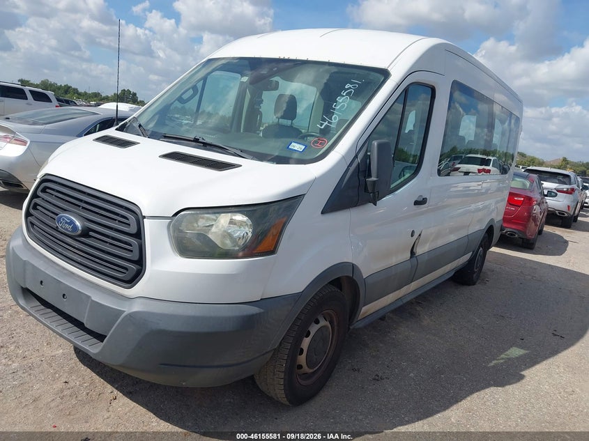 Vin: 1fbax2cm9gkb41081, lot: 46655380, ford transit-350 xl 20162