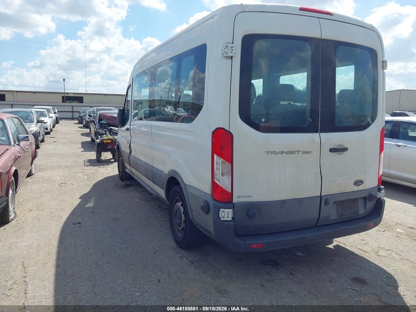 Vin: 1fbax2cm9gkb41081, lot: 46655380, ford transit-350 xl 20163
