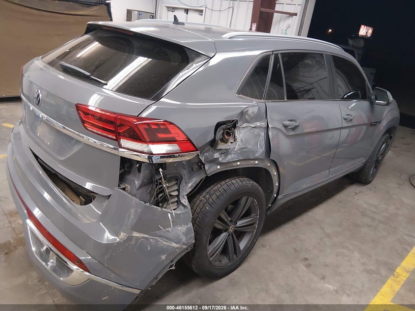 Vin: 1v2pe2ca5mc209866, lot: 46655411, volkswagen atlas cross sport 3.6l v6 se w/technology r-line 20214