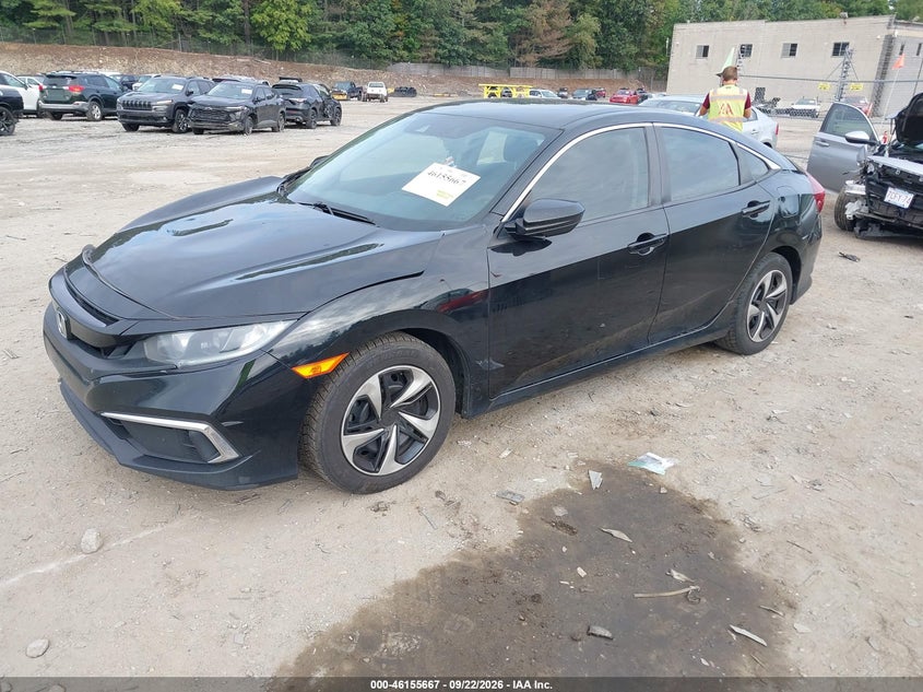 Vin: 2hgfc2f62kh547392, lot: 46655466, honda civic lx 20192