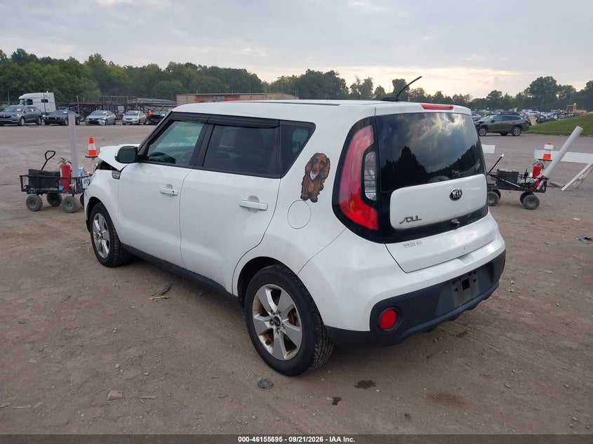 Vin: kndjn2a23k7635435, lot: 46655494, kia soul 20193