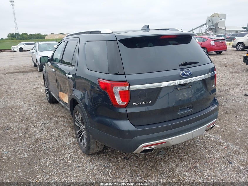 Vin: 1fm5k8ht6hgc84407, lot: 46655512, ford explorer platinum 20173