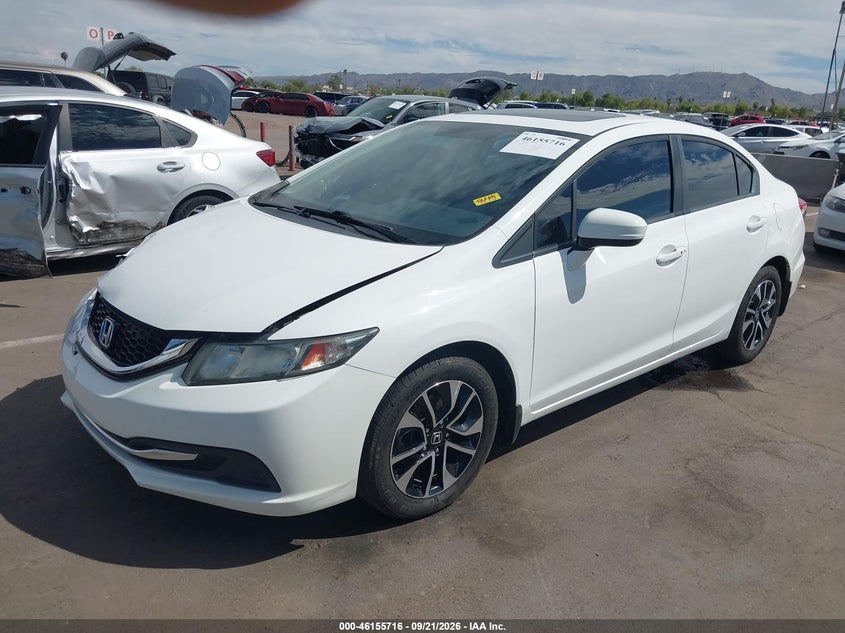 Vin: 19xfb2f87ee013100, lot: 46655515, honda civic ex 20142