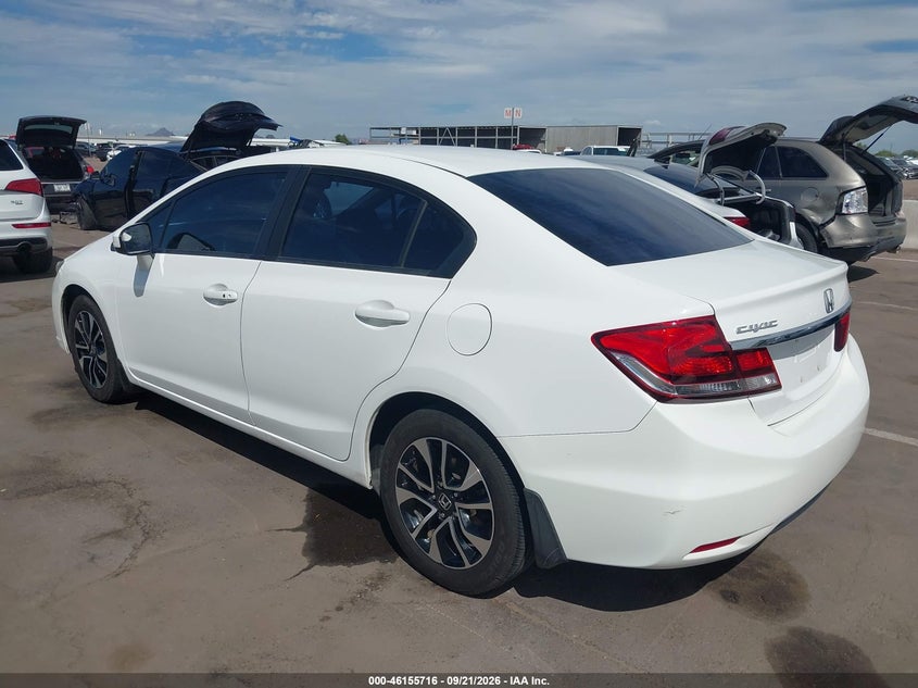 Vin: 19xfb2f87ee013100, lot: 46655515, honda civic ex 20143