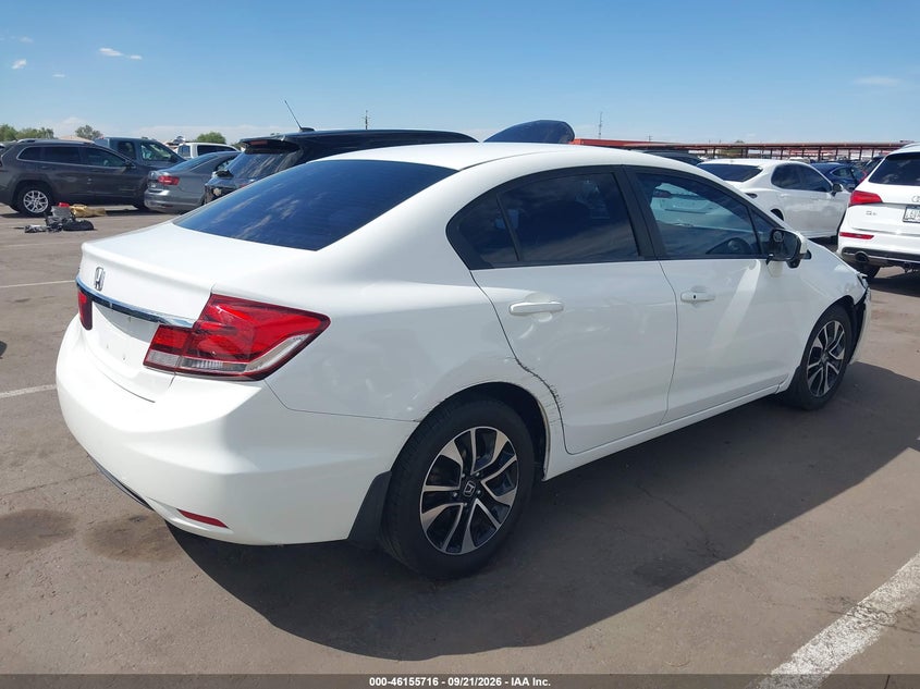 Vin: 19xfb2f87ee013100, lot: 46655515, honda civic ex 20144