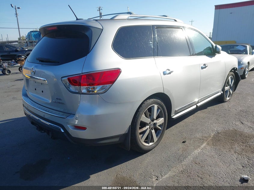 Vin: 5n1ar2mm7ec685893, lot: 46655520, nissan pathfinder platinum 20144