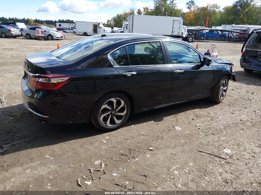 Vin: 1hgcr2f80ga006270, lot: 46655540, honda accord ex-l 20164