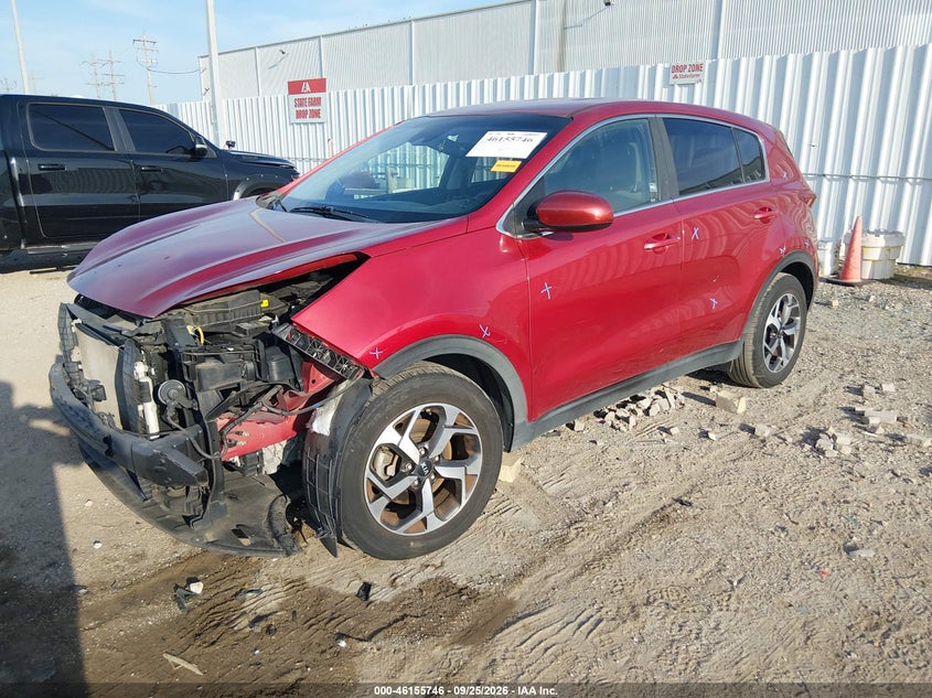 Vin: kndpm3ac0l7720780, lot: 46655545, kia sportage lx 20202